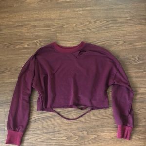 Maroon top